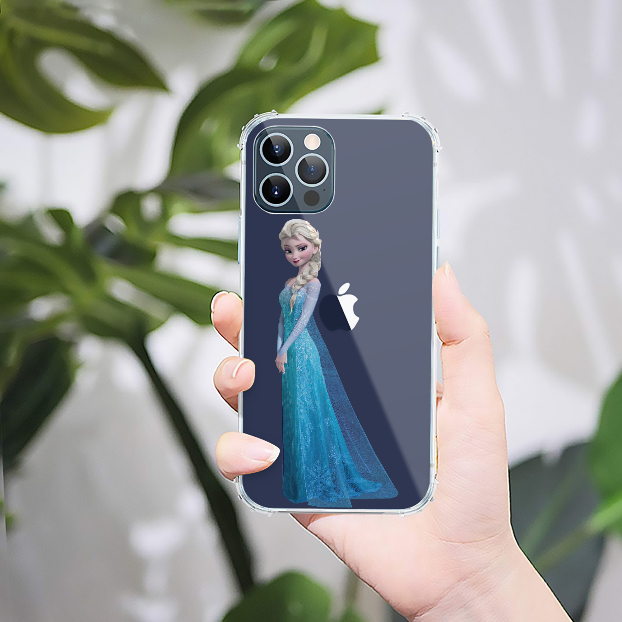 （画像用） アナと雪の女王 アンナ エルサ Frozen Anna Elsa 【iPhone 12シリーズ対応】透明スマホケース（クリアソフトケース）